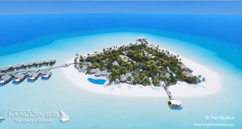 aerial photo the nautilus maldives