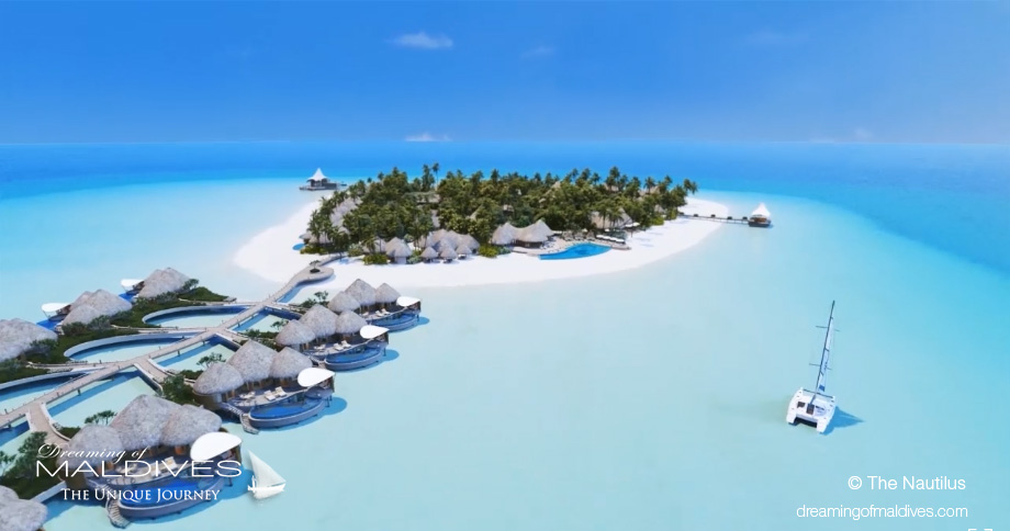 aerial photo the nautilus maldives