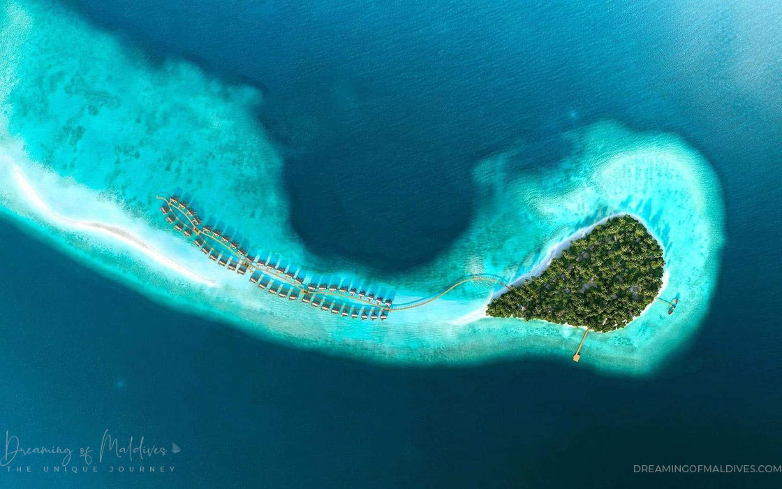 aerial view Joali Maldives resort