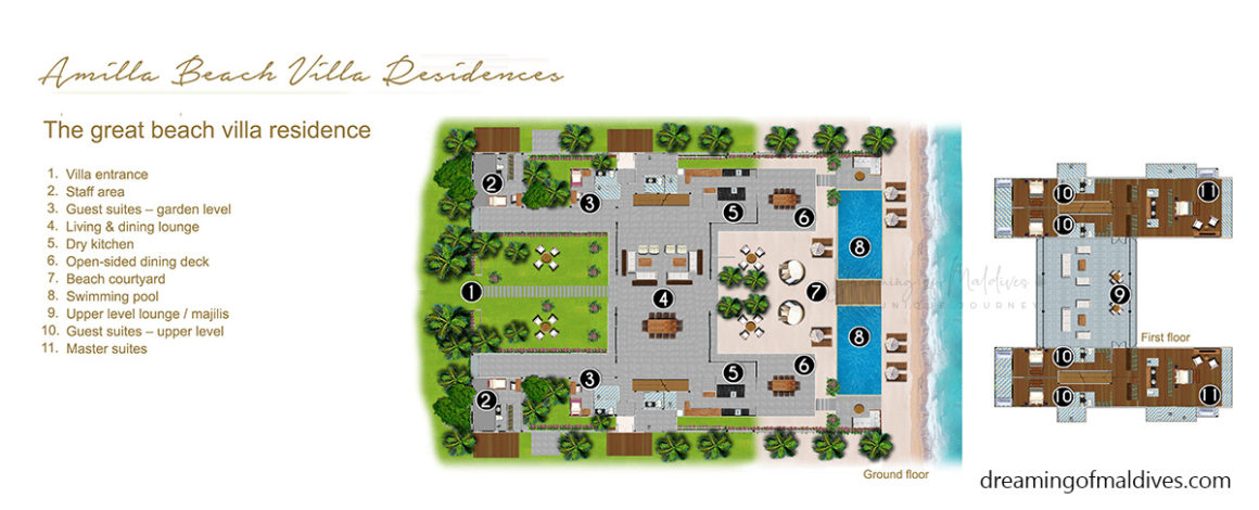 8 Bedroom Great Beach Residence floorplan