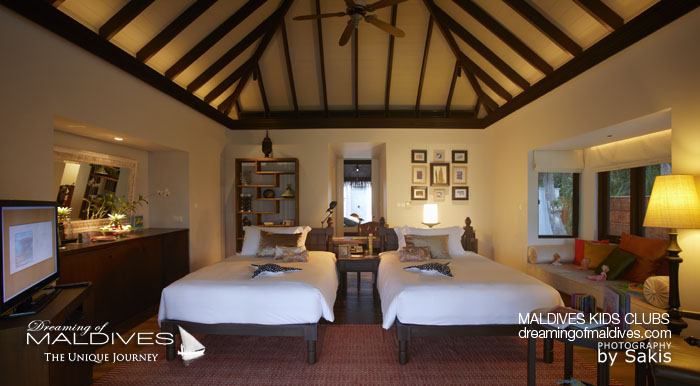 Maldives Family Hotel Anantara Kihavah Family Villa Kids Room