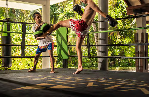 Muay Thai boxing anantara kihavah maldives