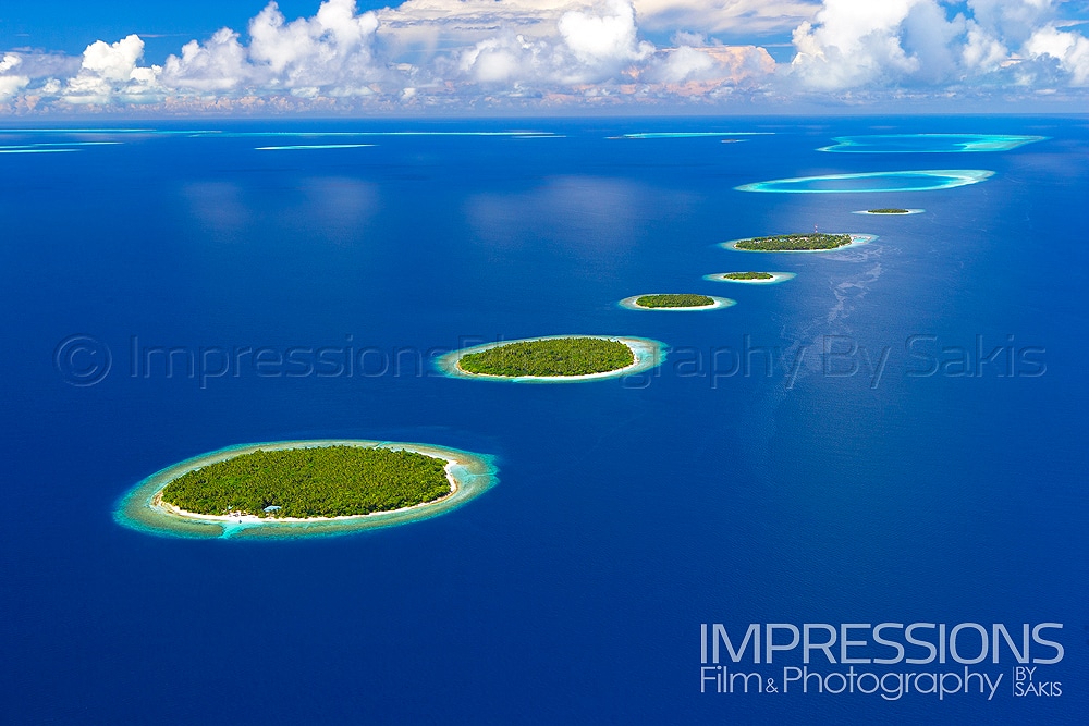 Aerial Photography Baa Atoll Maldives