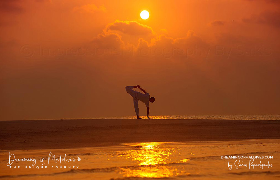 Milaidhoo Maldives Yoga at Sunset