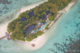 Coco Privé Private Island Maldives Aerial View at the villas