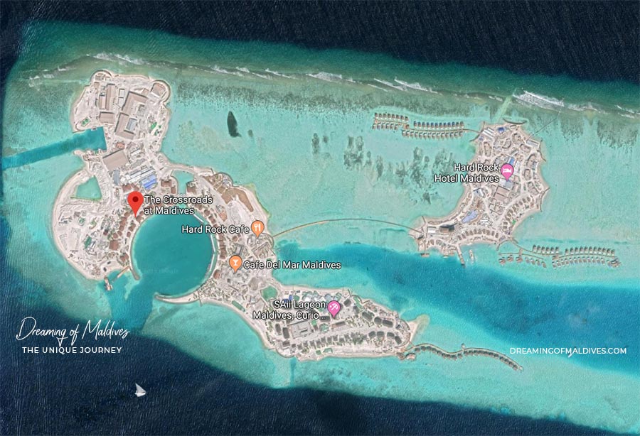 Crossroads Maldives Aerial Map