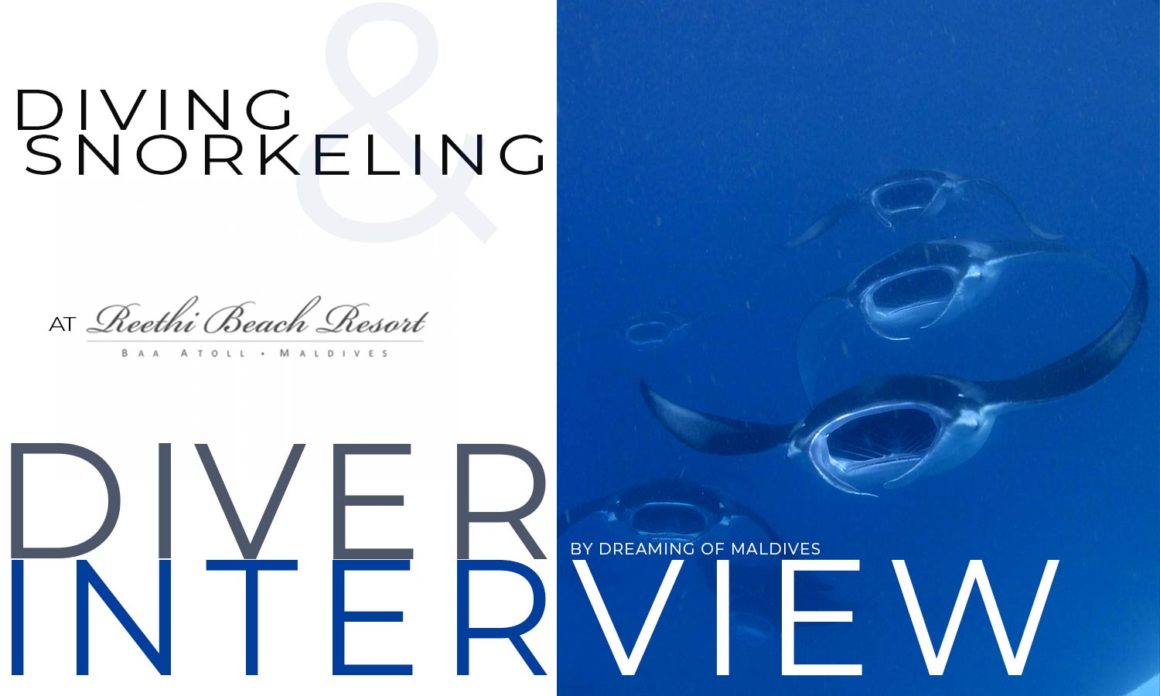 Diving and Snorkeling guide at Reethi beach Maldives