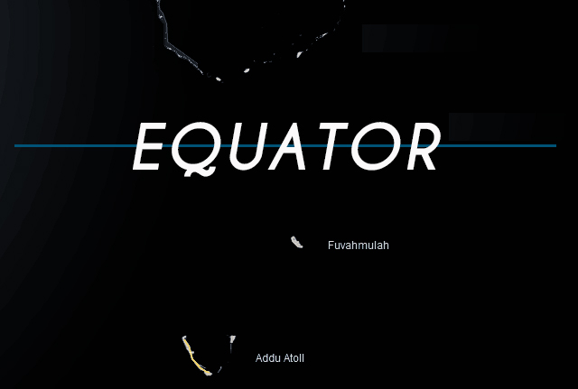 Maldives Equator line