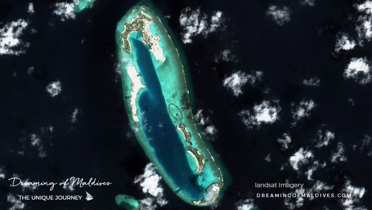 atoll reefs in january 2020 Fari Islands development is almost completed