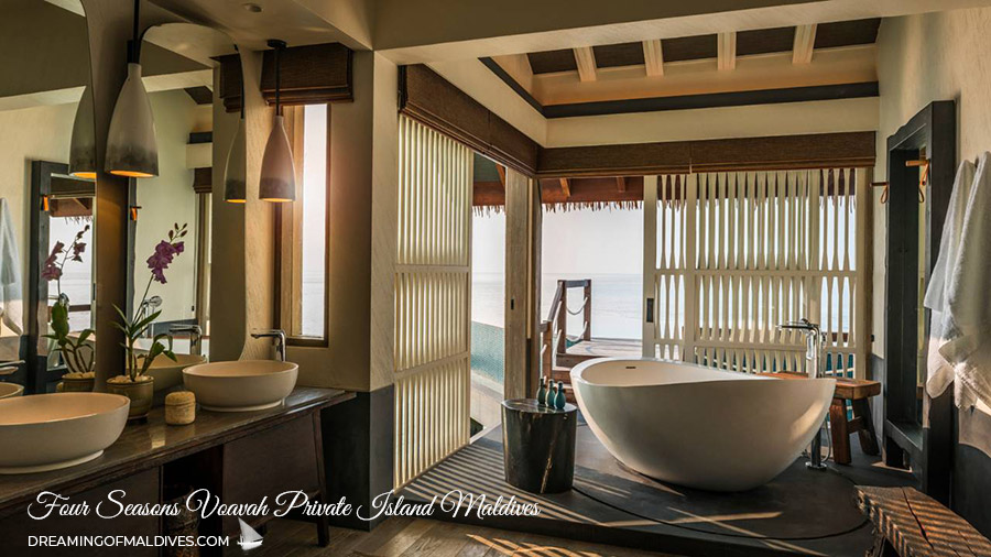 Villa Bathroom - Four Seasons Private Island Maldives at Voavah