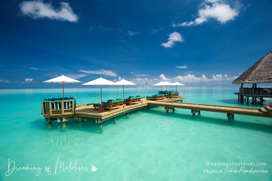 Gili Lankanfushi deck at the main bar