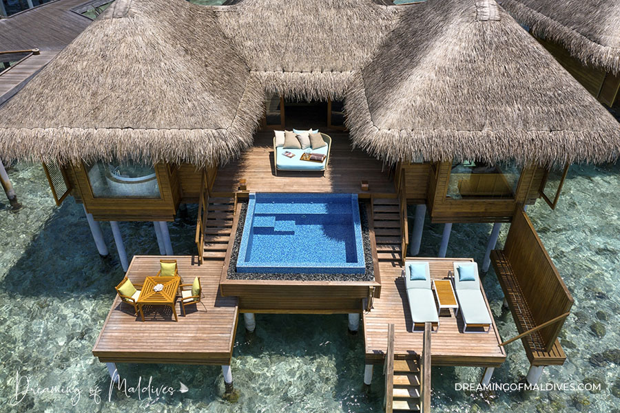 The Ocean Bungalow with Pool beautiful maldives bathroom