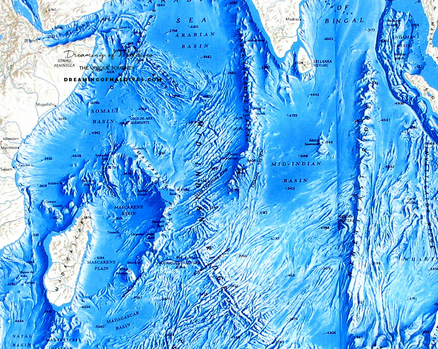 Indian Ocean floor map