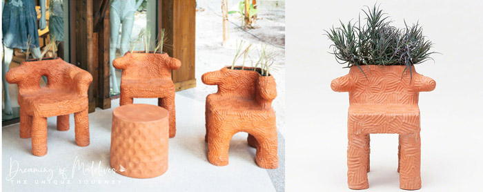 Joali Terra Cotta Furniture by Chris Wolston