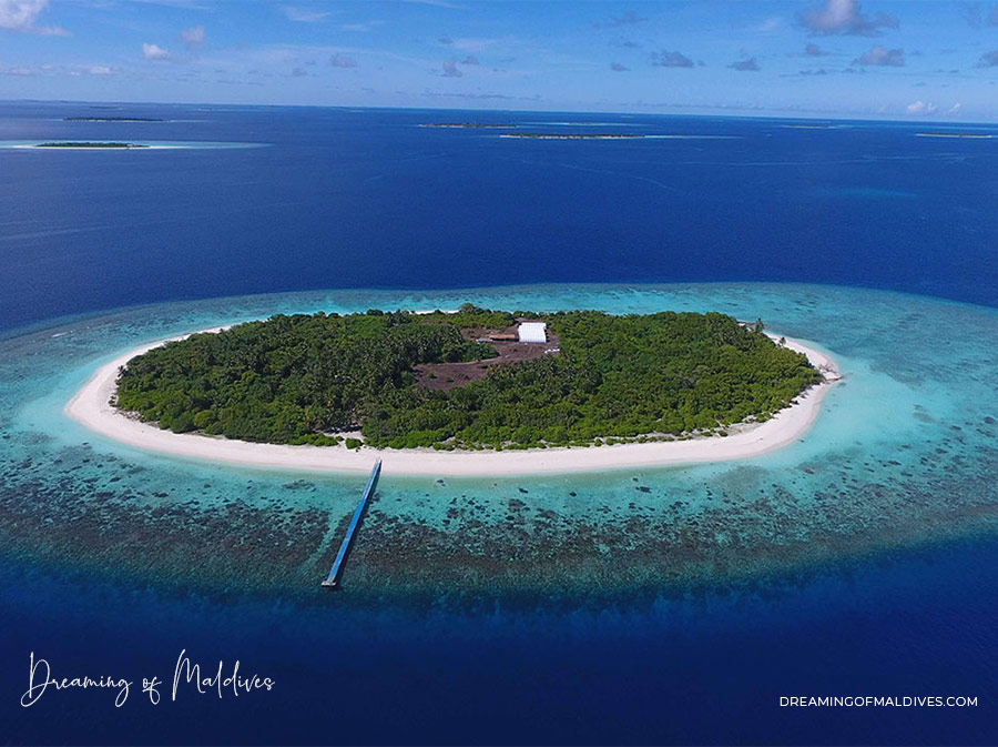JOALI Being New Maldives resort. Aerial View of Bodufushi Island. RAA Atoll