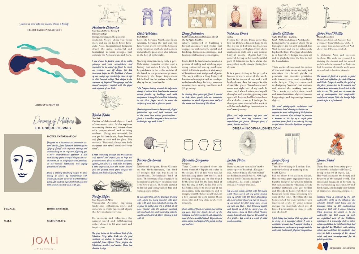 Joali Maldives Art Map