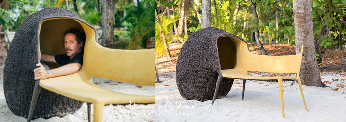 Joali immersive Art Evolution Chair by Nacho Carbonell