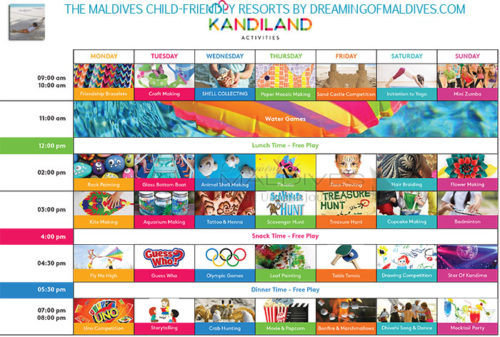 Kids Club Program kandima Maldives