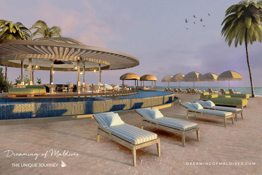 adults Pool only at Riviera Le Méridien Maldives