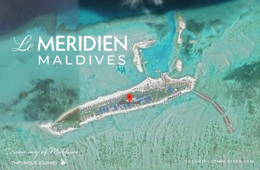 aerial view Le Meridien Maldives
