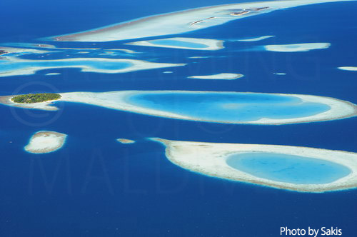 Aerial photography Maldives- Perfect island location