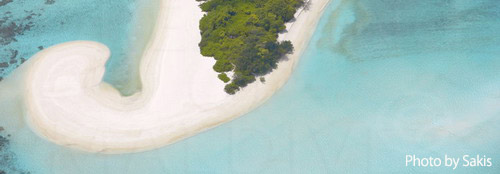 Aerial photography Maldives- Beautiful sand formation