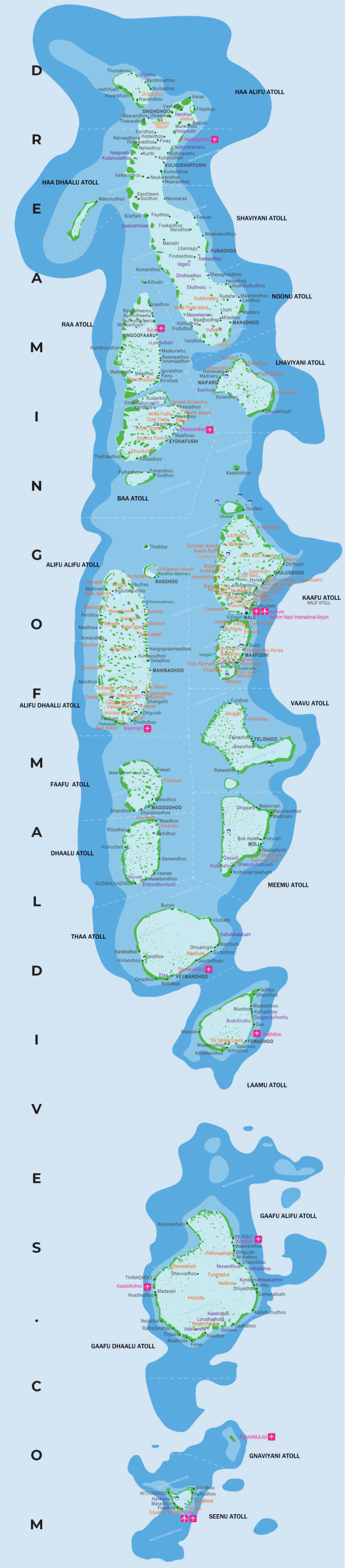 Maldives Map 2020