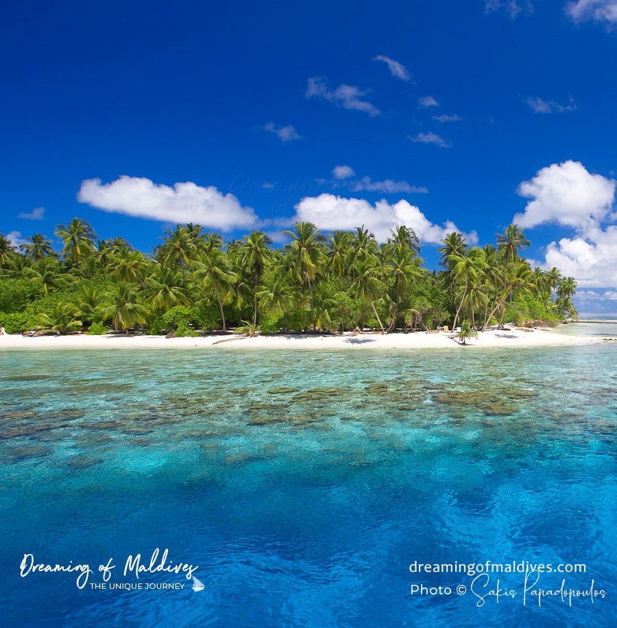 Maldives tropical island