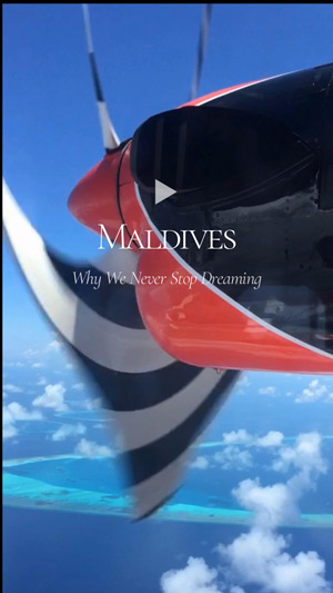 video maldives view from seaplane window transfer