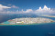 Aerial View of Male, Maldives overcrowded Capital City