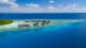 Mirihi Island Resort aerial water villas and house reef snorkeling