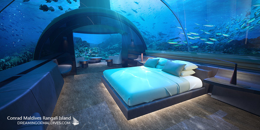 The Muraka Underwater Bedroom King Size BED