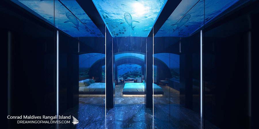 Sleep alongside the wonders of the endless ocean at The Muraka Underwater Bedroom