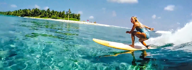 Vodi surf point at Niyama Maldives best luxury surfing resort