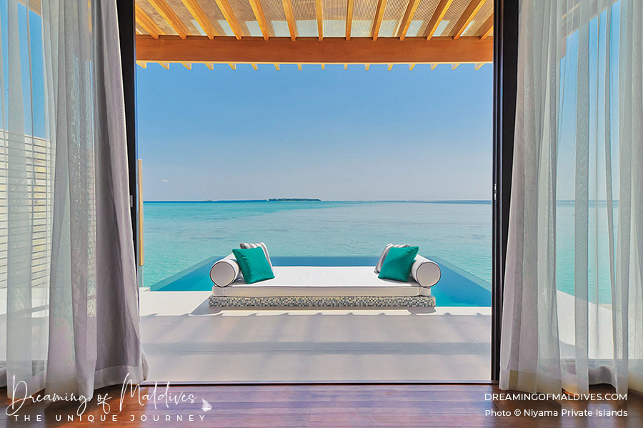 Niyama Private Islands Maldives Overwater villa with Lagoon views best Room Water Pool Villa