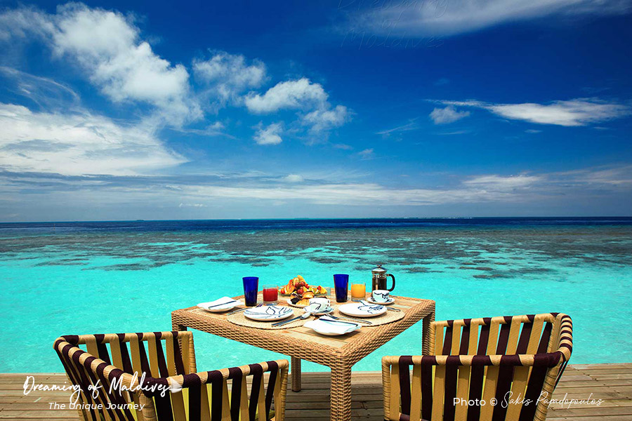 OBLU at Helengeli best resort for snorkeling in Maldives. House reef