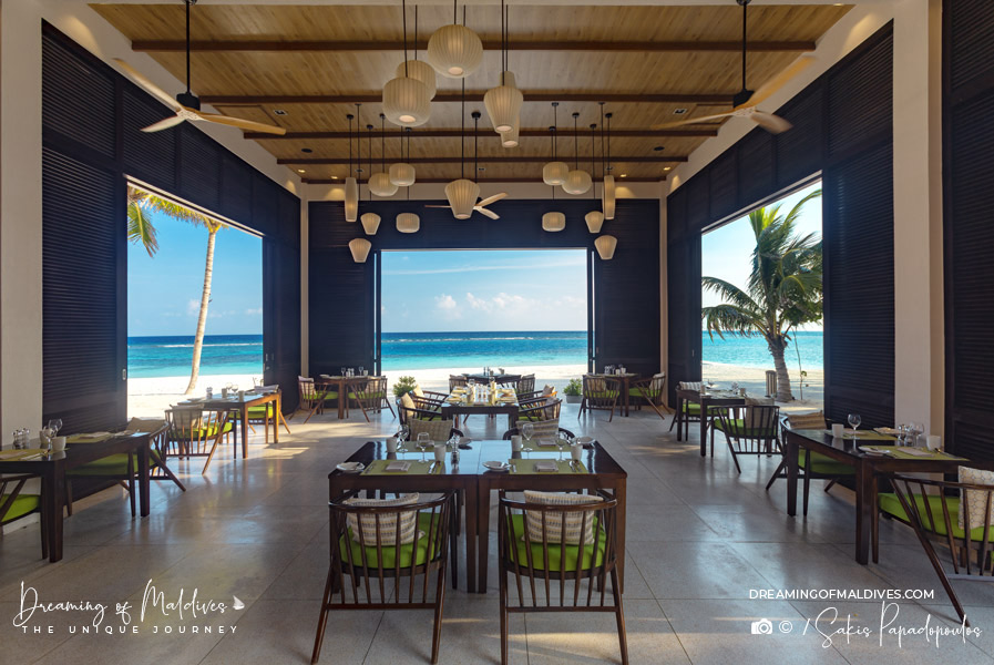 OBLU Sangeli all inclusive plan Restaurant The Courtyard