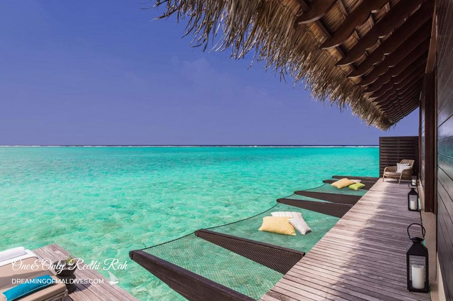 One&Only Reethi Rah Maldives Water Villa net-hammock