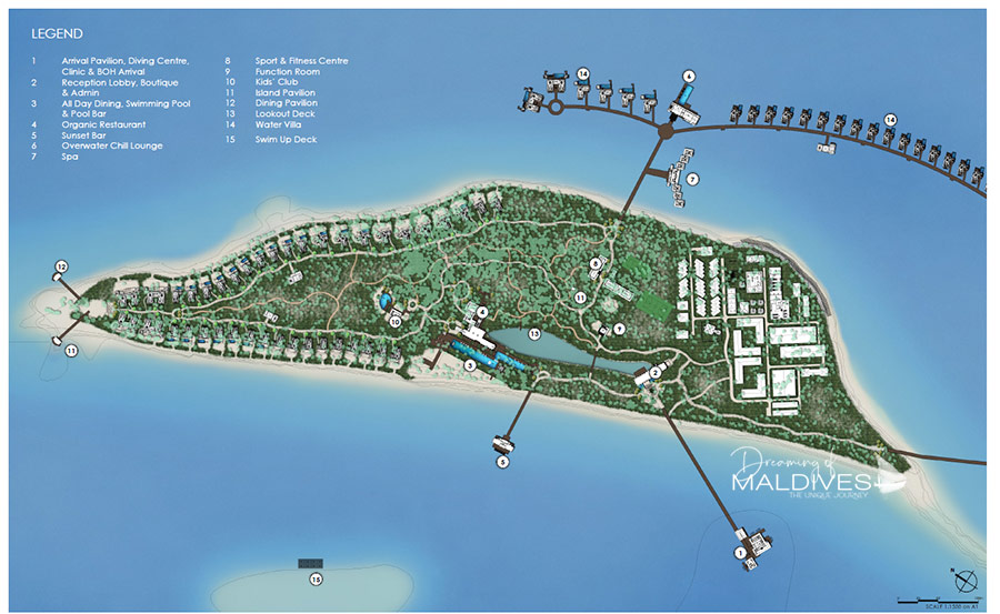 Pullman Maldives Maamutaa Resort Map