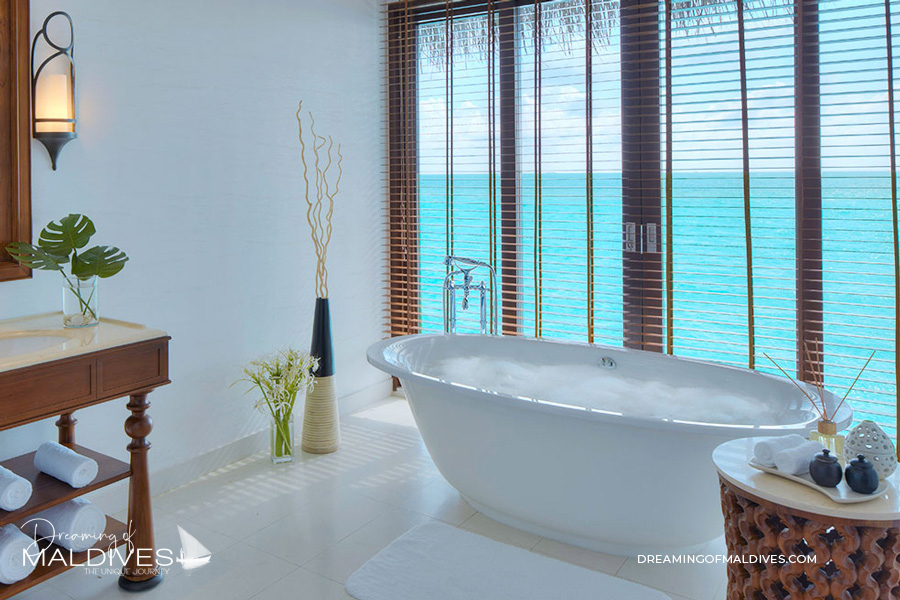 Beautiful Bathroom with Ocean view at The Residence Maldives Falhumaafushi
