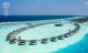 Aerial view of the circular overwater villas at The Ritz-Carlton Maldives rank No. 7 in the TOP 10 Maldives Dreamy Resorts 2026