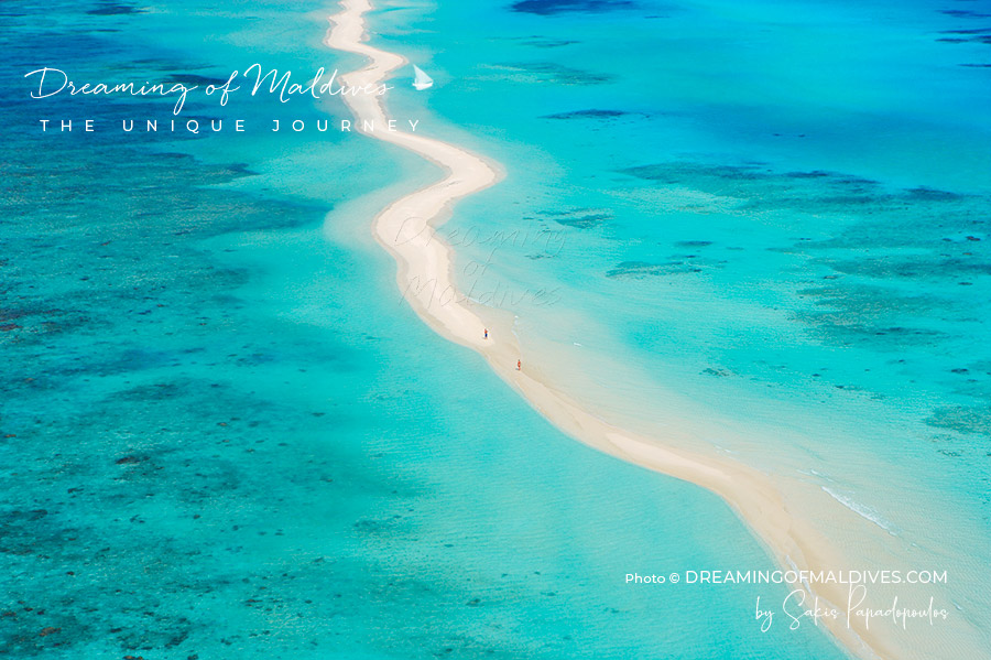 A sandbank in Maldives.