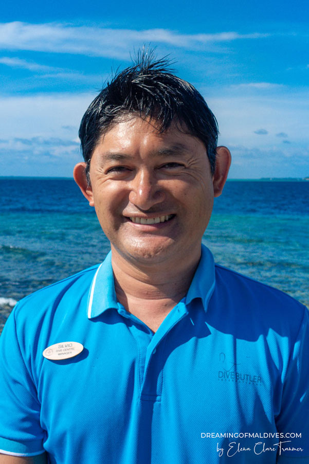 Silvio Nishimura Dive Centre Manager at Amilla Fushi in Baa Atoll.