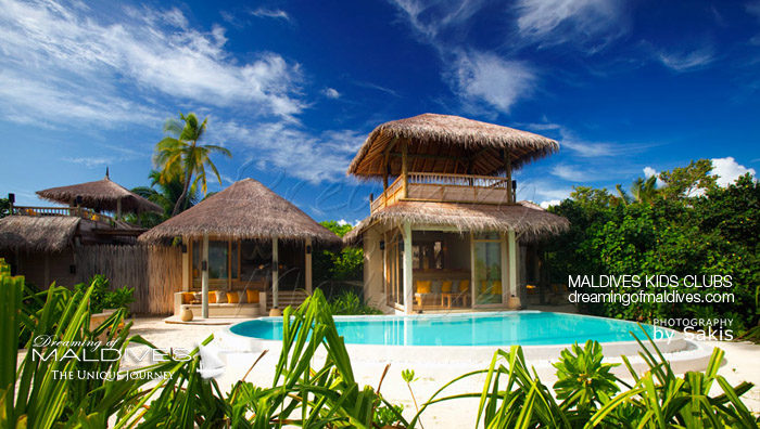 Some Resorts offer Family Villas Ideal for perfect Holidays like here at Six Senses Laamu