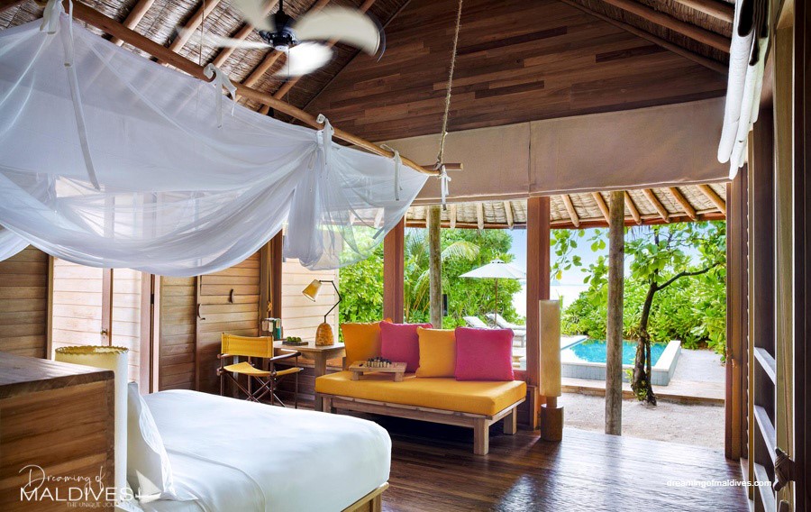 Lagoon Beach Villas with Pool at Six Senses Laamu