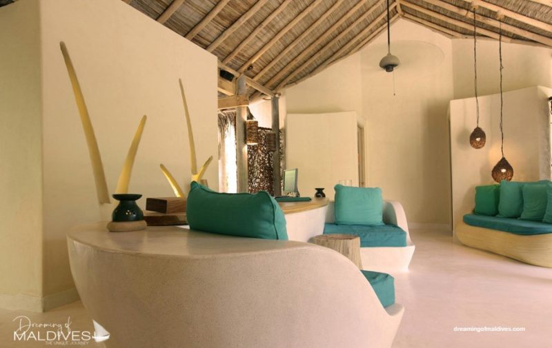 Six Senses Laamu Spa reception