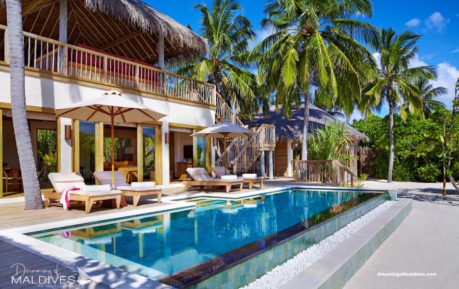 Six Senses Laamu Two-Bedroom Ocean Beach Villa with Pool