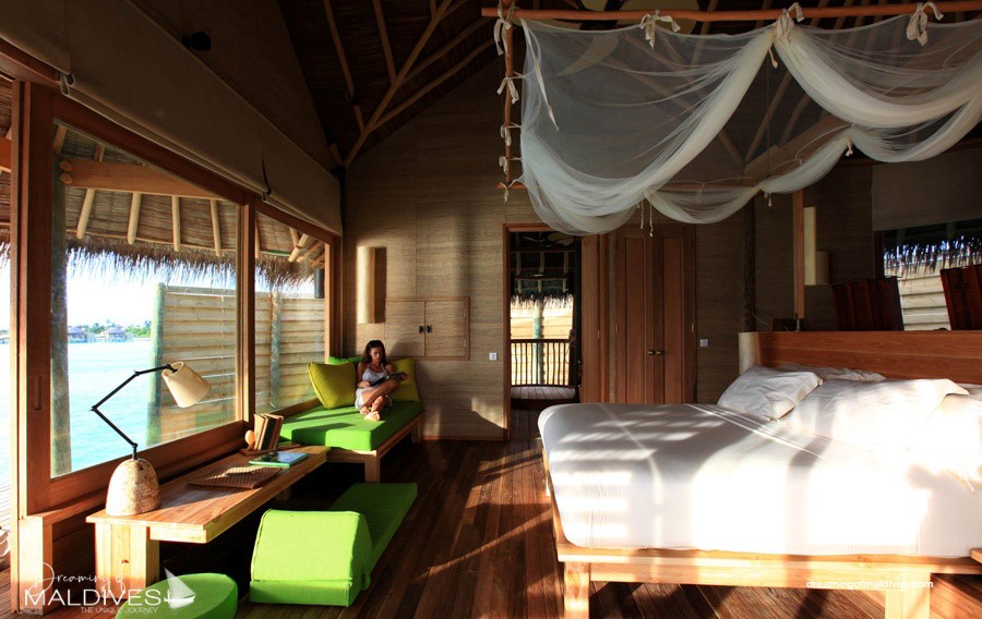 Six Senses Laamu Ocean Water Villa at Sunset - Interior, The bedroom