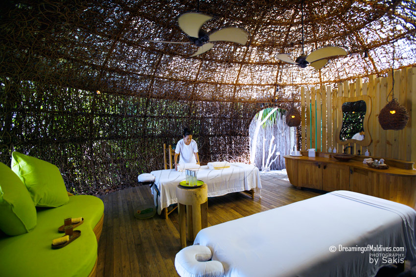 six senses laamu spa nest interior