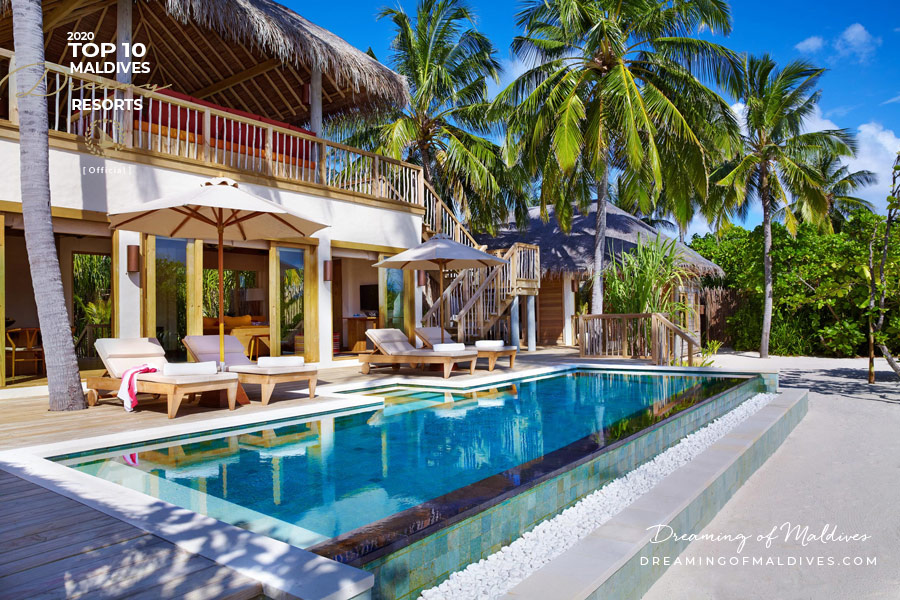 Six Senses Laamu Beach Pool Family Villa